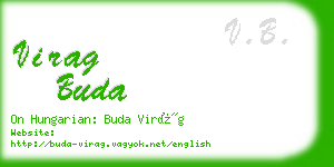 virag buda business card